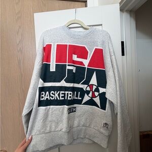 RARE Kith Gray USA Basketball Crewneck Sweater